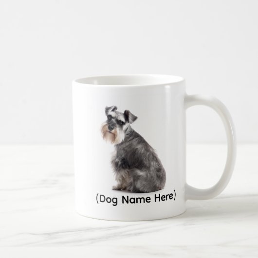 Personalized Schnauzer “I Own You” コーヒーマグカップ (右)