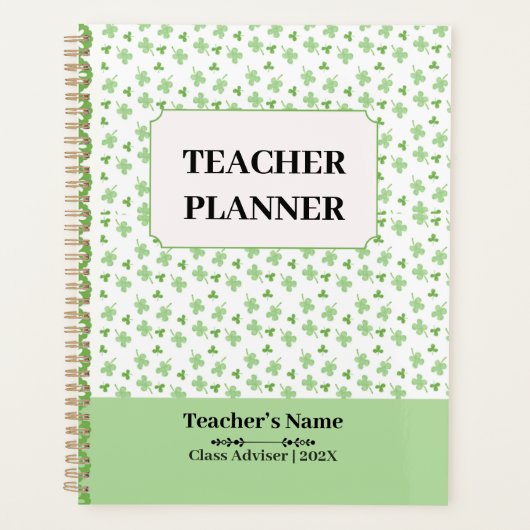 Personalized School Crest Teacher Lesson Planner プランナー手帳 (正面)
