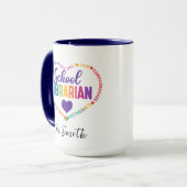 Personalized School Librarian Day | Custom Name  マグカップ (正面左)