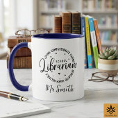Personalized School Librarian Day | Custom Name  マグカップ