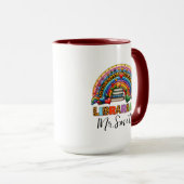 Personalized School Librarian Day | Custom Name  マグカップ (正面右)