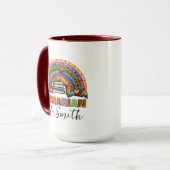 Personalized School Librarian Day | Custom Name  マグカップ (正面左)