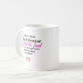 Personalized School Mentor Appreciation Gift コーヒーマグカップ (正面左)