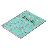 Personalized School Supplies Spiral Notebook ノートブック (左側)