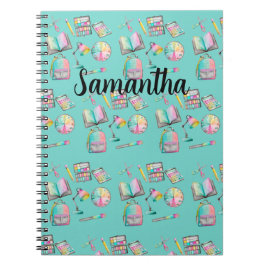 Personalized School Supplies Spiral Notebook ノートブック