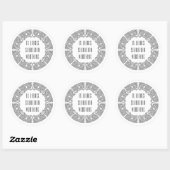 Personalized Sci-Fi Maze Ex Libris Sticker ラウンドシール (シート)