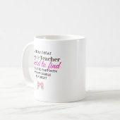Personalized Science Teacher Appreciation Gift コーヒーマグカップ (正面左)