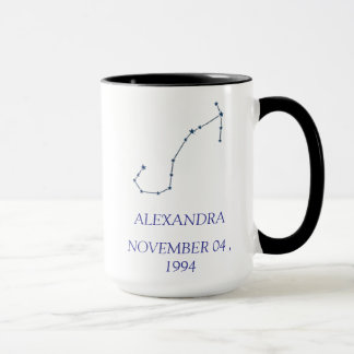 Personalized Scorpio Constellation Mug - Custom St マグカップ