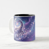 Personalized Scorpio Zodiac Mug ツートーンマグカップ (正面左)