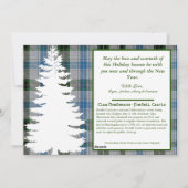 Personalized Scottish Clan Henderson Tartan シーズンカード (裏面)