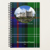 Personalized Scottish Clan Sutherland Tartan プランナー手帳 (正面)
