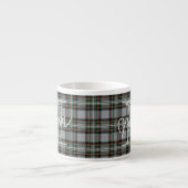 Personalized Scottish Plaid Coffee Mini Mug エスプレッソカップ (正面)