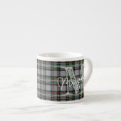 Personalized Scottish Plaid Coffee Mini Mug エスプレッソカップ (正面右)