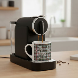 Personalized Scottish Plaid Coffee Mini Mug エスプレッソカップ