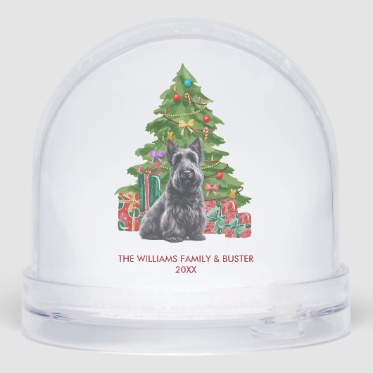 Personalized Scottish Terrier Dog Christmas (裏面)