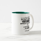 Personalized Scout Leader Appreciation ツートーンマグカップ (正面右)