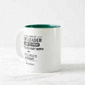 Personalized Scout Leader Appreciation ツートーンマグカップ (正面左)