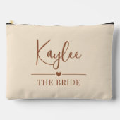 Personalized Script Bridesmaid Pouch Wedding Gift アクセサリーポーチ (正面)