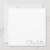 Personalized Script Name  ノートカード (正面)