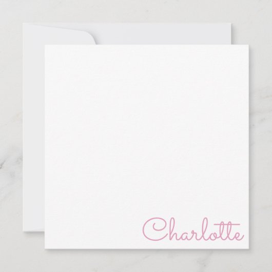 Personalized Script Name  ノートカード (正面)