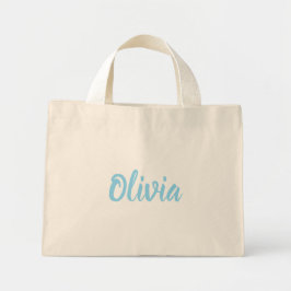Personalized Script Name Tote Bag ミニトートバッグ