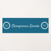 Personalized Script Yoga Mat with Name for Women ヨガマット (正面(横))