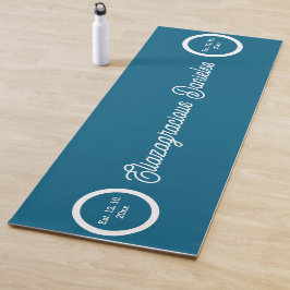 Personalized Script Yoga Mat with Name for Women ヨガマット