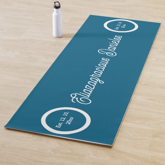 Personalized Script Yoga Mat with Name for Women ヨガマット (インサイチュ)