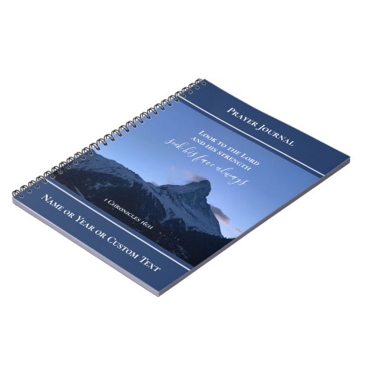 Personalized Scripture Prayer Journal Alps Photo ノートブック (左側)