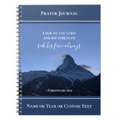 Personalized Scripture Prayer Journal Alps Photo ノートブック (正面)