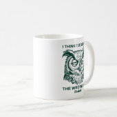 Personalized Seized The Wrong Day Sarcastic Owl コーヒーマグカップ (正面右)