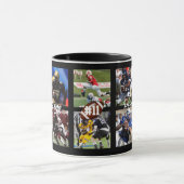 Personalized Senior Night Football Photo Keepsake マグカップ (中央)