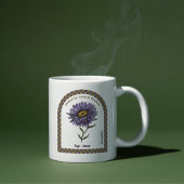 Personalized September Birth Month Flower コーヒーマグカップ