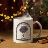 Personalized September Birth Month Flower コーヒーマグカップ