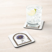 Personalized September Birth Month Flower Coaster コースター (右側)