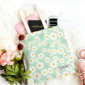 Personalized Serene Daisy Floral トートバッグ
