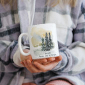 Personalized Serene Sip & Be Still Mug | Watercolo ジャンボコーヒーマグカップ
