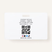 Personalized Service Dog Badge バッジ (裏面)