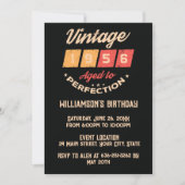 Personalized seventy vintage 70th birthday party 招待状 (正面)