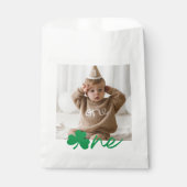 Personalized Shamrock One Birthday Favor Bags フェイバーバッグ (正面)