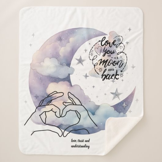 Personalized Sherpa Blanket シェルパブランケット (正面)