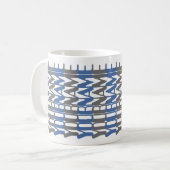 Personalized Short Custom Name Blu Hidden Message  コーヒーマグカップ (正面左)