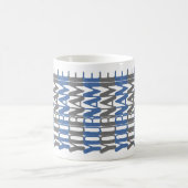 Personalized Short Custom Name Blu Hidden Message  コーヒーマグカップ (中央)