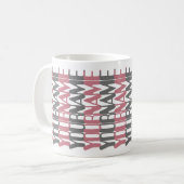 Personalized Short Custom Name Pink Hidden Message コーヒーマグカップ (正面左)