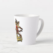 Personalized Siamese Basketball Cat Latte Mug カフェラテマグ (右アングル)