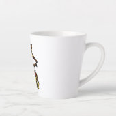 Personalized Siamese Basketball Cat Latte Mug カフェラテマグ (右)