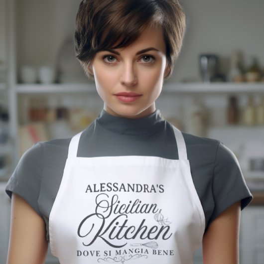 Personalized Sicilian Nonna Apron エプロン