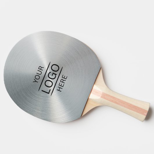 Personalized Silver Metallic 卓球ラケット (横)