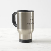 Personalized Silver Minimalist Tumbler Initial トラベルマグ (正面左)