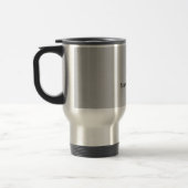 Personalized Silver Minimalist Tumbler Initial トラベルマグ (左)